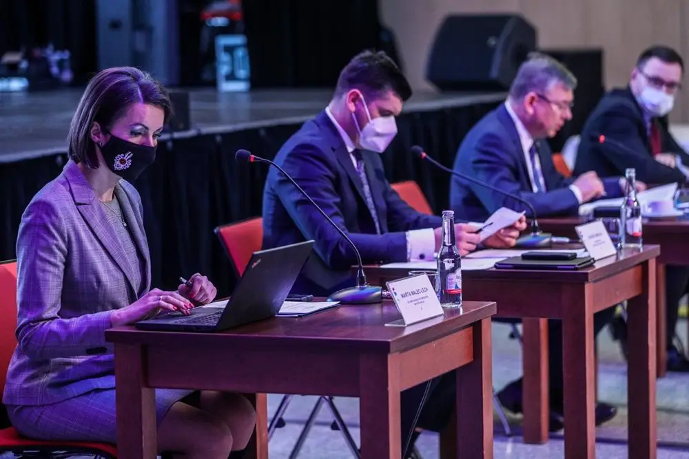 W Pijalni Głównej w Krynicy-Zdroju odbyło się wyjazdowe posiedzenie Zarządu Województwa Małopolskiego