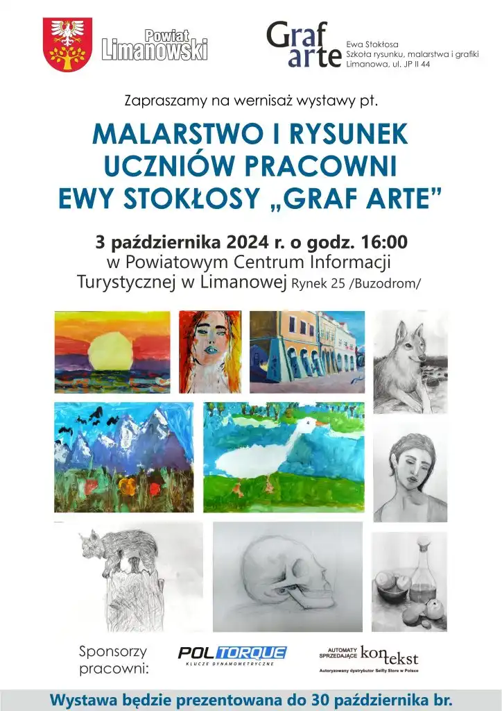 Graf Arte w Limanowej. Odkryj młode talenty na wernisażu
