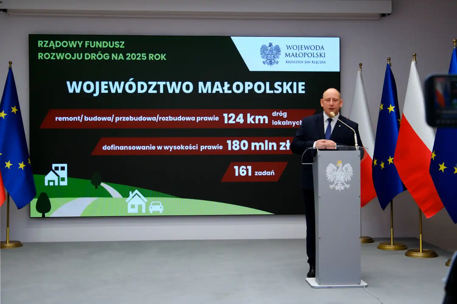 Blisko 180 mln zł na rozwój infrastruktury drogowej w Małopolsce. Nowe inwestycje w 2025 roku