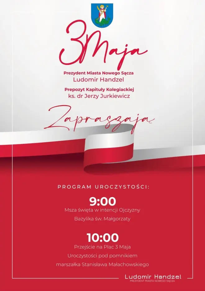 Tradycyjnie i uroczyście. Obchody 3 Maja w Nowym Sączu