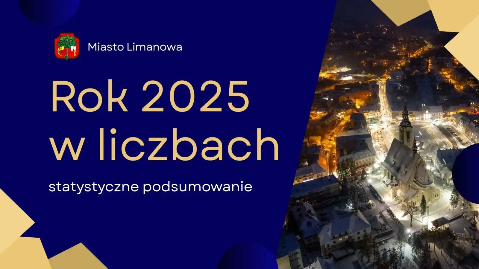 Limanowa podsumowuje rok 2025: spadek liczby mieszkańców, mniej urodzeń, więcej pobytów czasowych