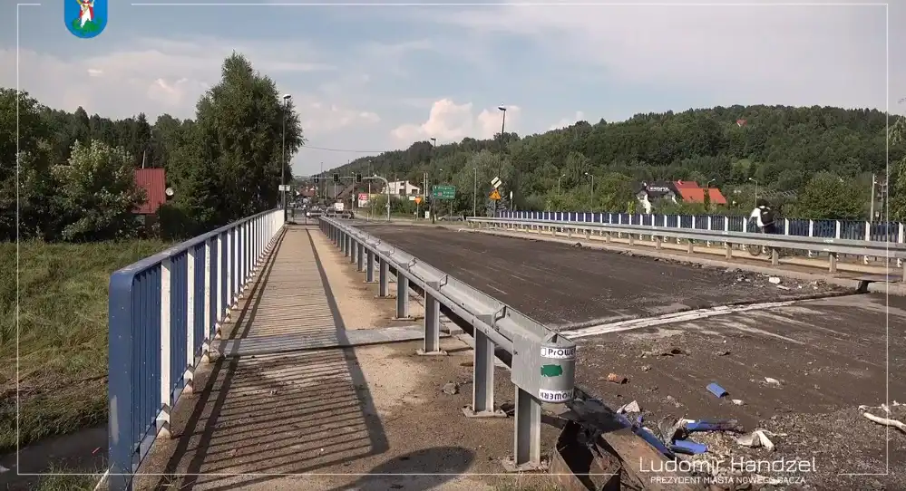 Nowy Sącz: Trwa remont mostu na potoku Łubinka w ciągu ul. Barskiej