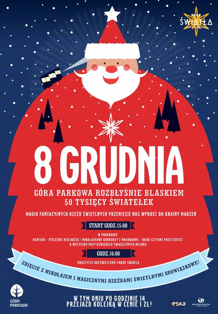 Zabawa w blasku tysięcy świateł na Górze Parkowej