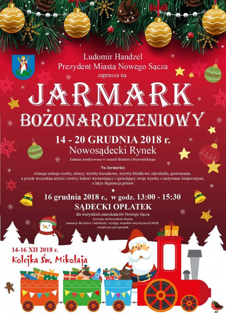 Jarmark Bożonarodzeniowy już 14 grudnia