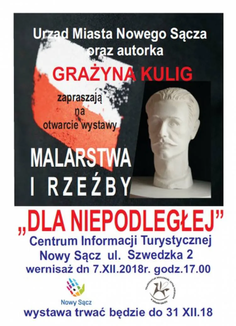7 grudnia otwarcie wystawy malarstwa i rzeźby "Dla Niepodległej" 