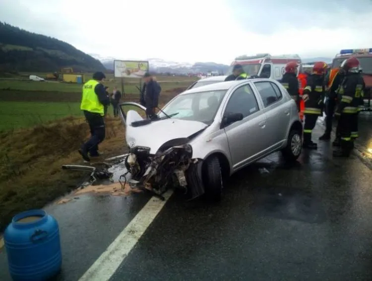 Zderzenie trzech osobówek w Maszkowicach