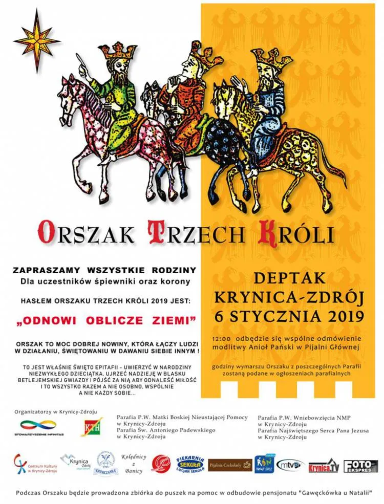 Orszak Trzech Króli w Krynicy - Zdroju
