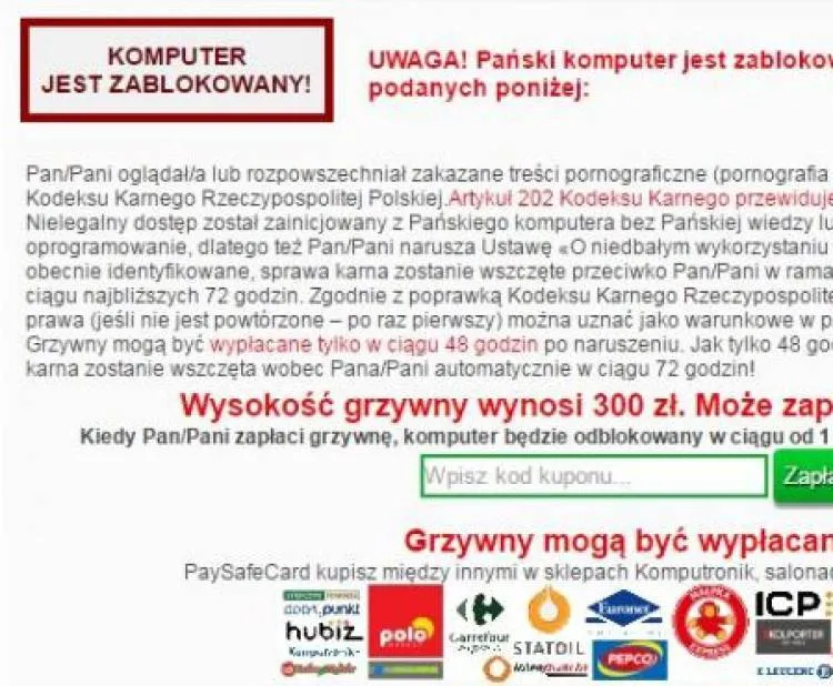 Hakerzy podszywają się pod policję chcąc wyłudzić pieniądze