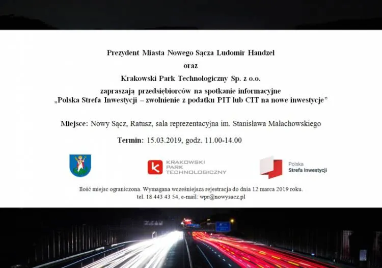 Spotkanie dla przedsiębiorców nt. Polskiej Strefy Inwestycji