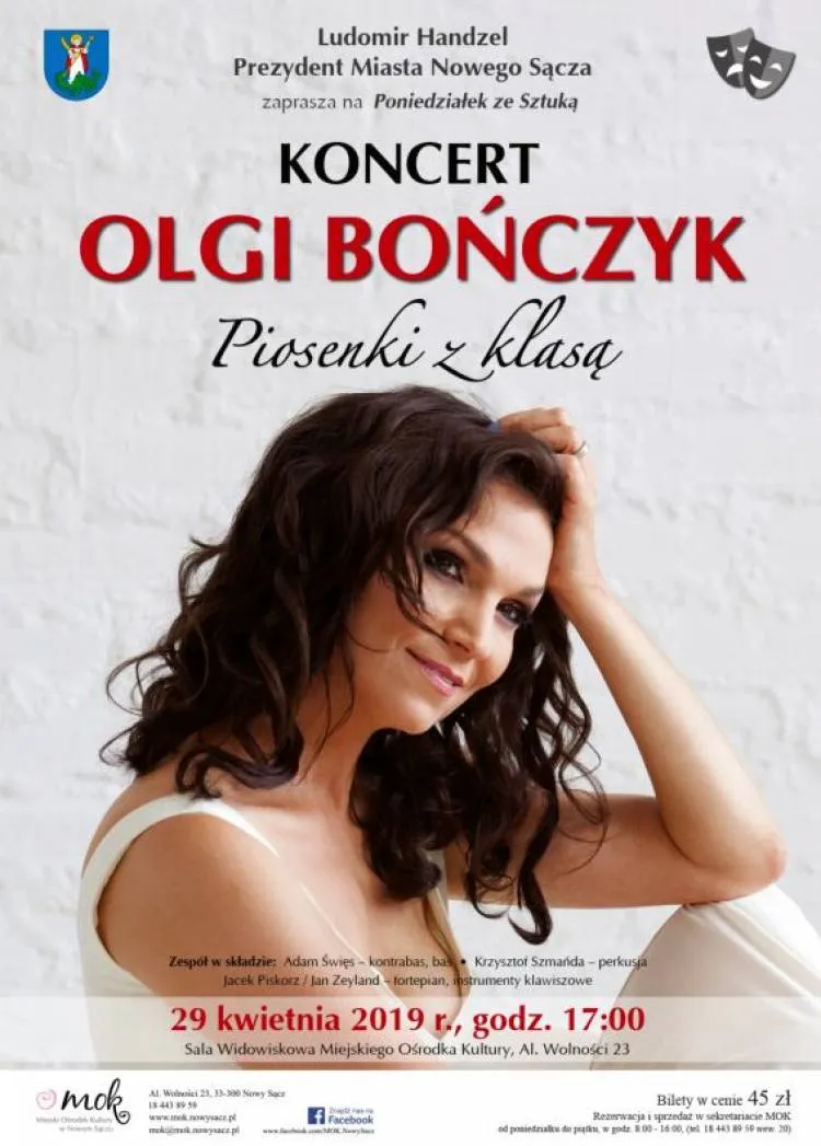 W sądeckim MOK-u wystąpi Olga Bończyk