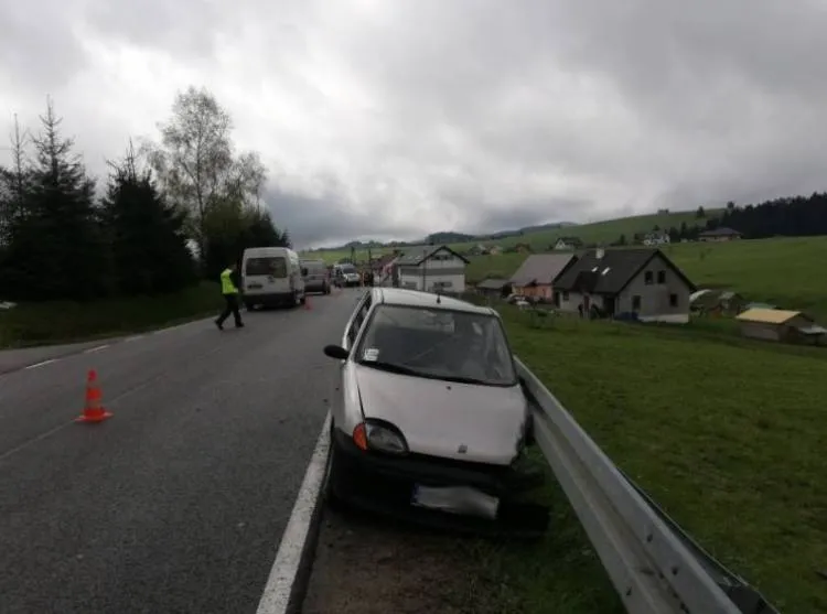 Wypadek na drodze krajowej nr 75
