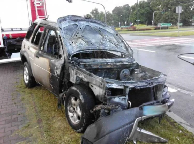 Pożar osobówki na Kilińskiego