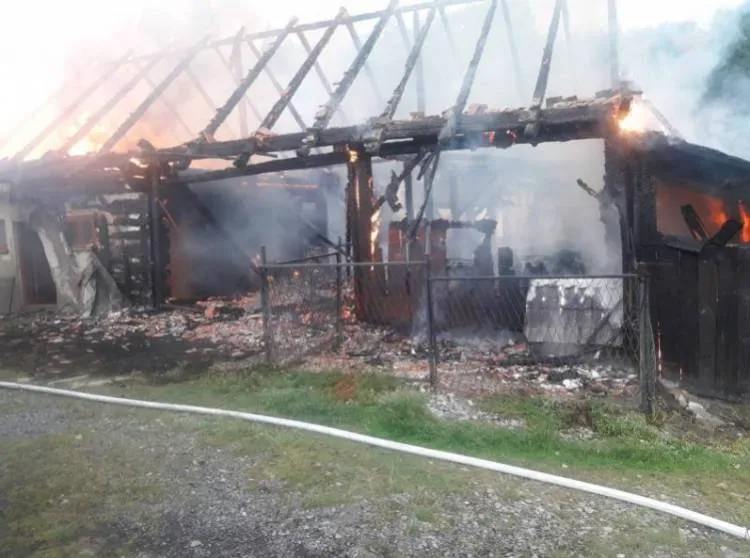 Pożar stodoły z przybudówkami w Nowej Wsi