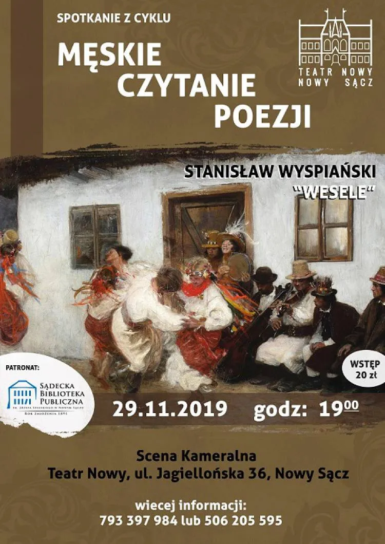 Męskie Czytanie "Wesela" St. Wyspiańskiego w Teatrze Nowym