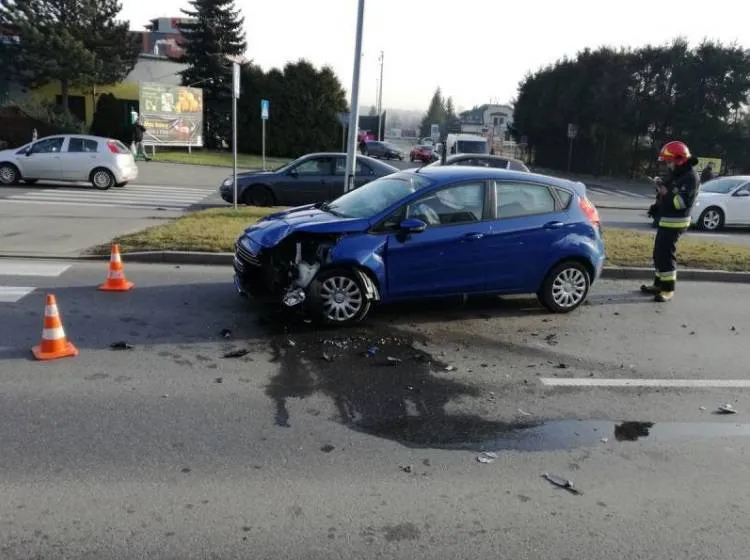 Kolizja na Prażmowskiego w Nowym Sączu