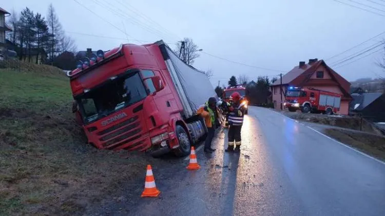 wypadek ciężarówki Mochnaczka Wyżna