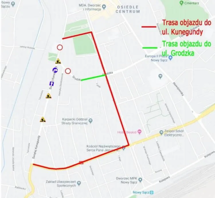 Uwaga! Zmiana organizacji ruchu - remont ważnego skrzyżowania