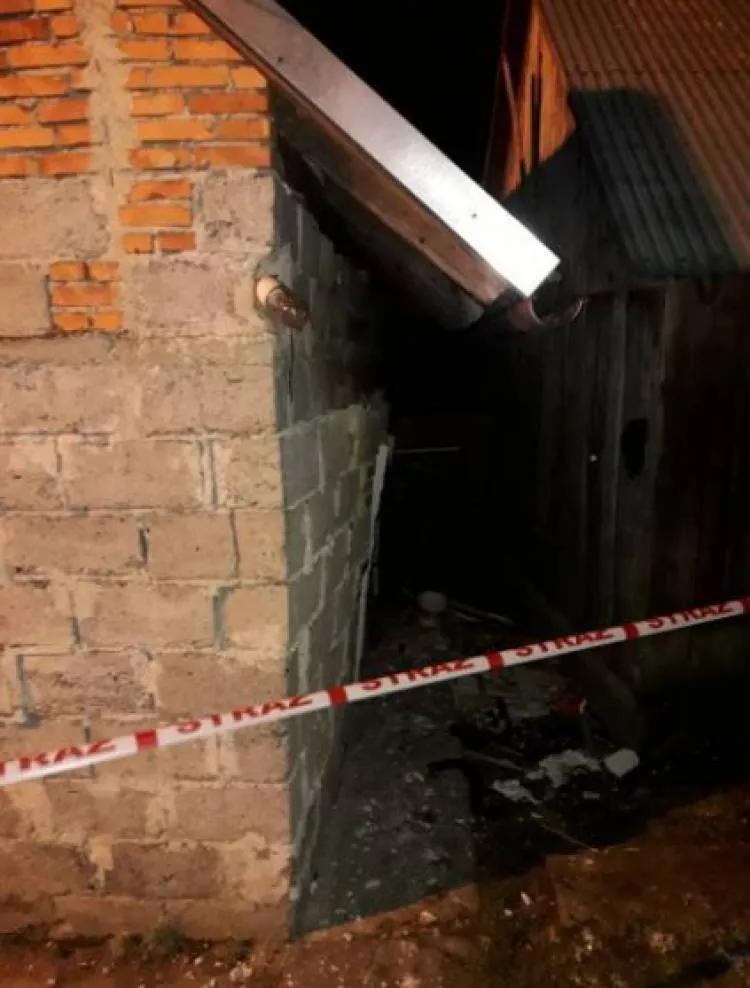 W Olszance w budynku gospodarczym wybuchł gaz