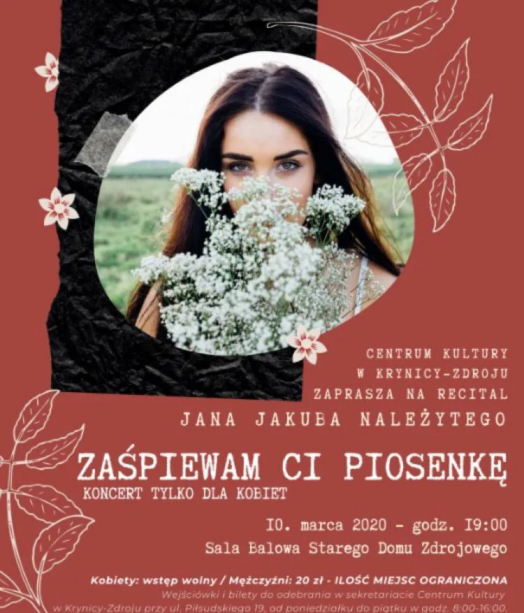 Recital dla kobiet. Jan Jakub Należyty: Zaśpiewam Ci Piosenkę
