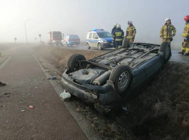 wypadek Stary Sącz ul. Wielki Wygon