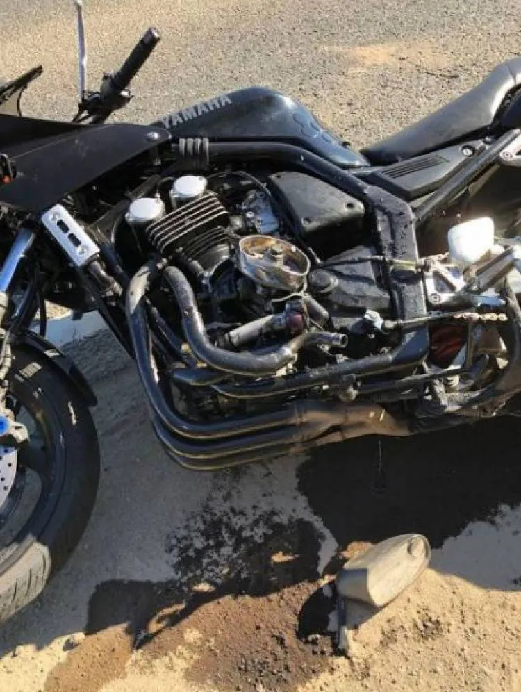 zderzenie motocyklu i samochodu osobowego Kurów