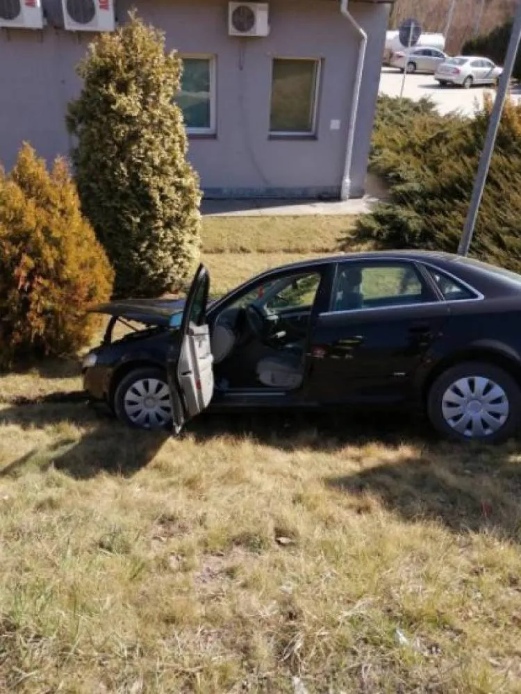 wypadek Łęka