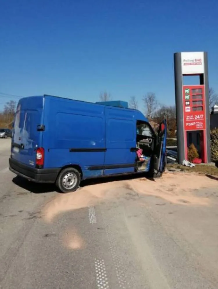 wypadek Łęka