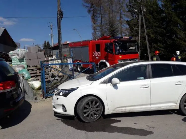 zderzenie samochodu osobowego i motocykla Mochnaczka Wyżna