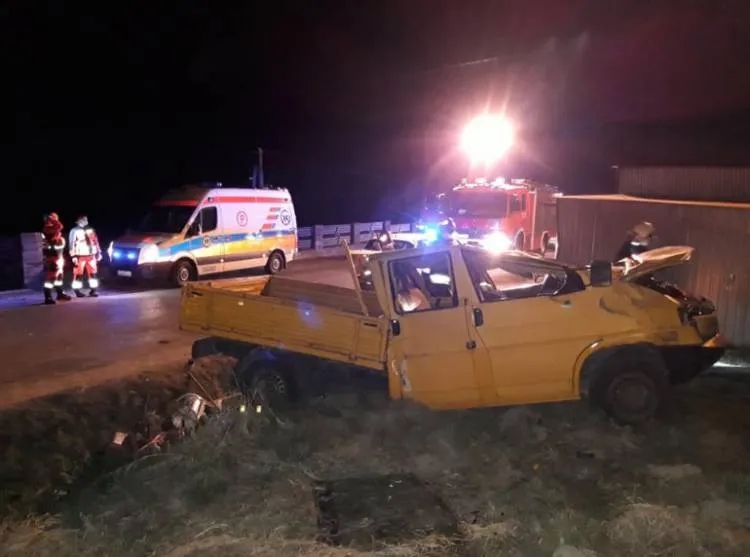 Wypadek drogowy w Łostówce