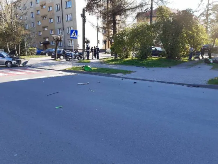 Zderzenie probówki i motocykla Nowy Sącz