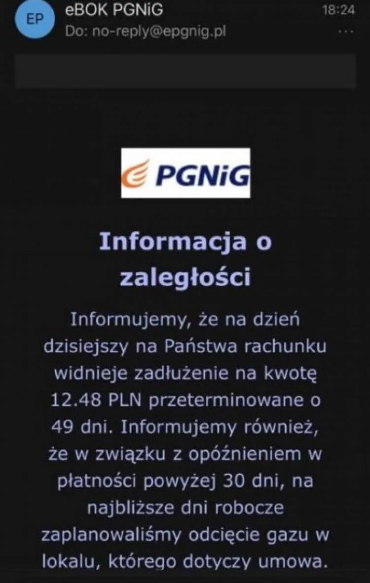 Uwaga na te SMS  i e-maile. Oszuści podszywają się pod PGNiG 