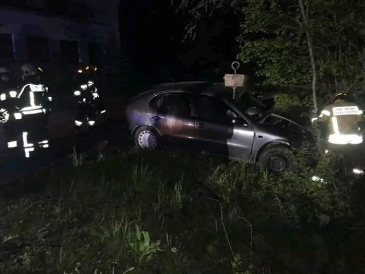 Samochód wypadł z drogi Popowice