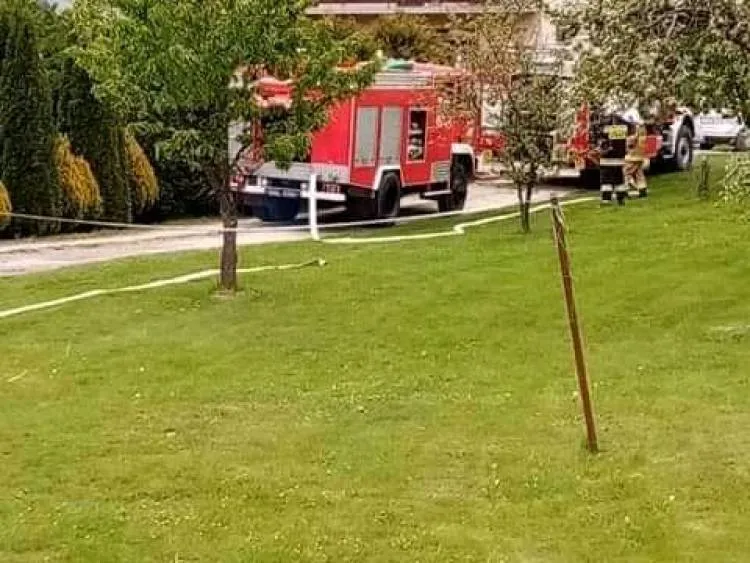 Pożar budynku mieszkalnego w Kamienicy