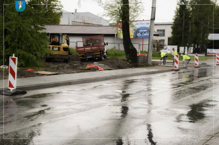 budowa chodnika i przejścia dla pieszych na ul. Grunwaldzkiej Nowy Sącz
