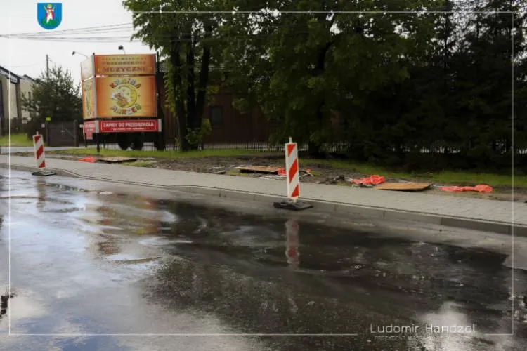 budowa chodnika i przejścia dla pieszych na ul. Grunwaldzkiej Nowy Sącz