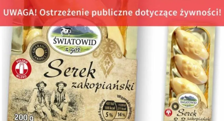 GIS ostrzega. Jedna z partii Serka zakopiańskiego z bakteriami Listeria monocytogenes