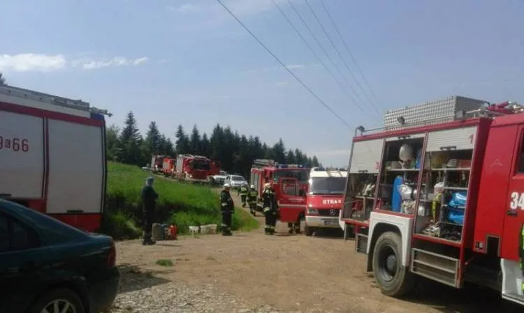 Pożar budynku gospodarczego w Bukowcu