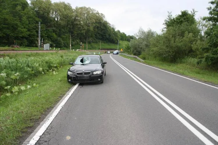 samochód osobowy potrącił rowerzystę Sędziszowa