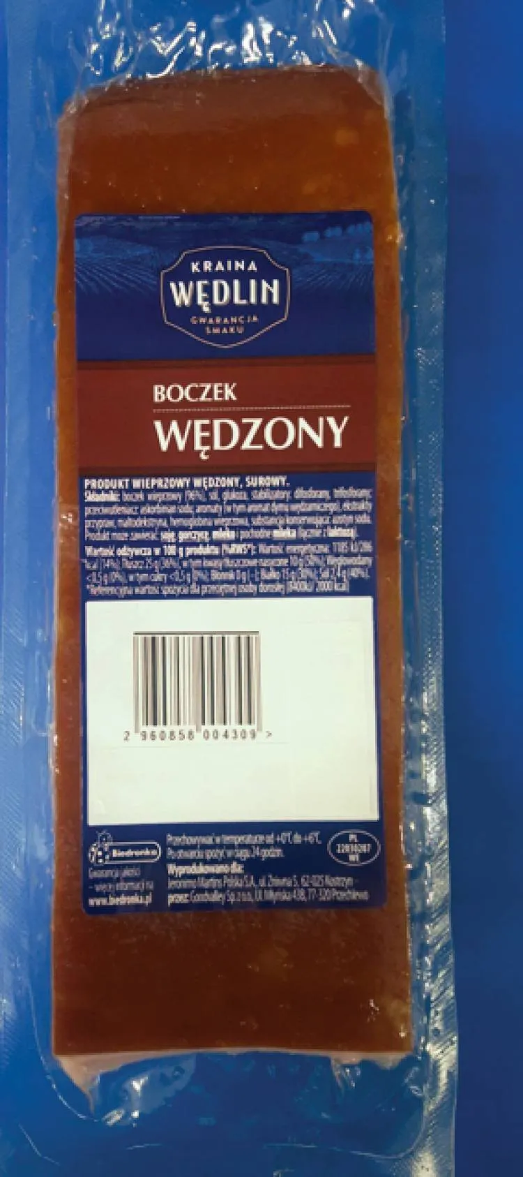 GIS ostrzega. W partii produktu pn. ,,Boczek wędzony” Kraina Wędlin wykryto bakterie Listeria monocytogenes 
