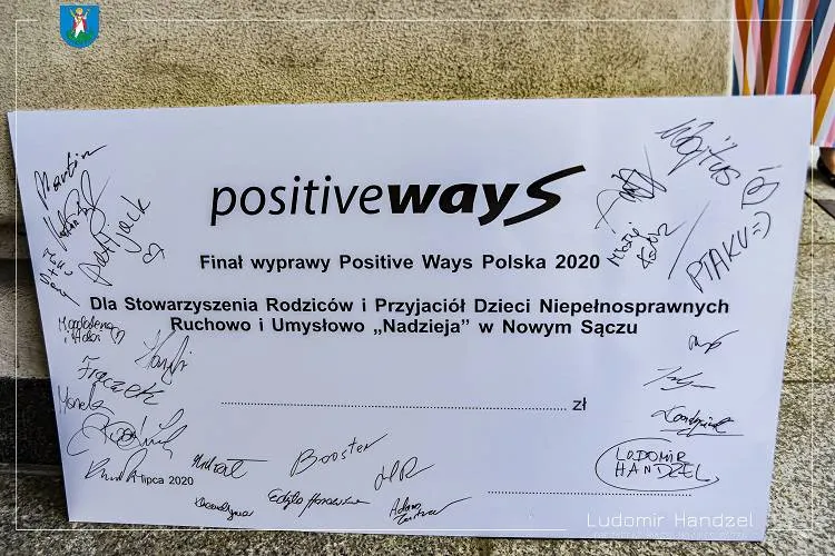 Uczestnicy wyprawy POSITIVE WAYS 2020 zbierali pieniądze dla Stowarzyszenia „Nadzieja”