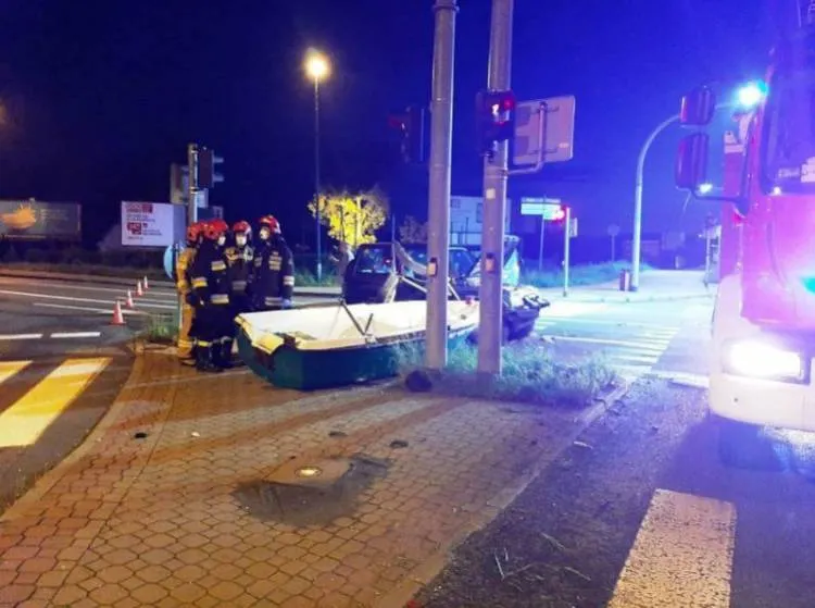 Zderzenie czterech samochodów na ul. Barskiej Nowy Sącz