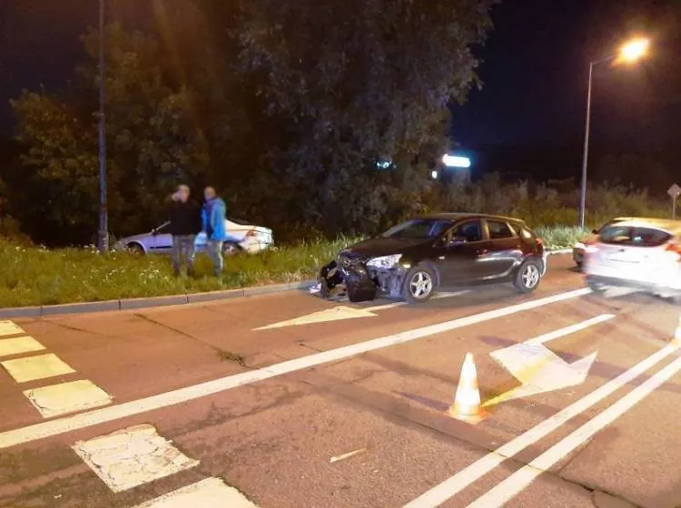 Zderzenie czterech samochodów na ul. Barskiej Nowy Sącz