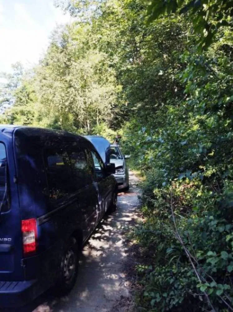 zderzenie dwóch samochodów Stróże