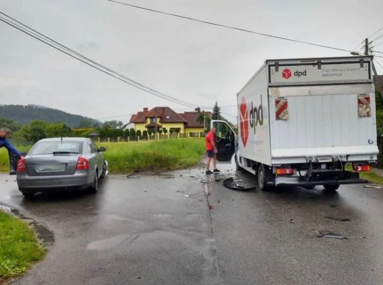Kolizja na ul. Bolesława Prusa w Nowym Sączu