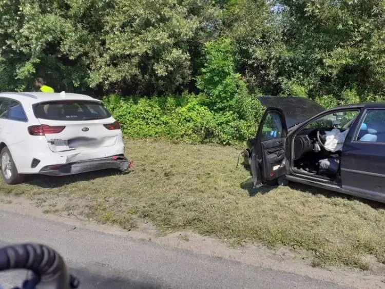 Kolizja dwóch osobówek na Al. Piłsudskiego Nowy Sącz