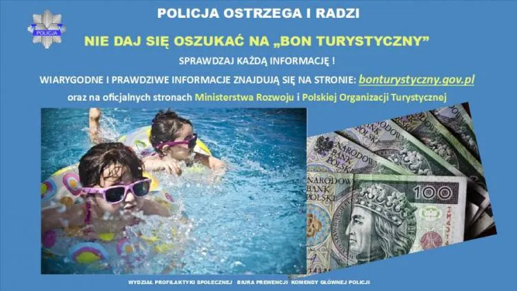 Uwaga na oszustwa metodą na "Bon turystyczny"