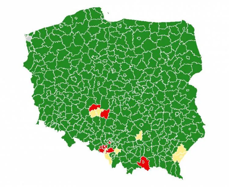 Koronawirus: Powiat Nowosądecki oznaczony na czerwono przez Ministerstwo Zdrowia