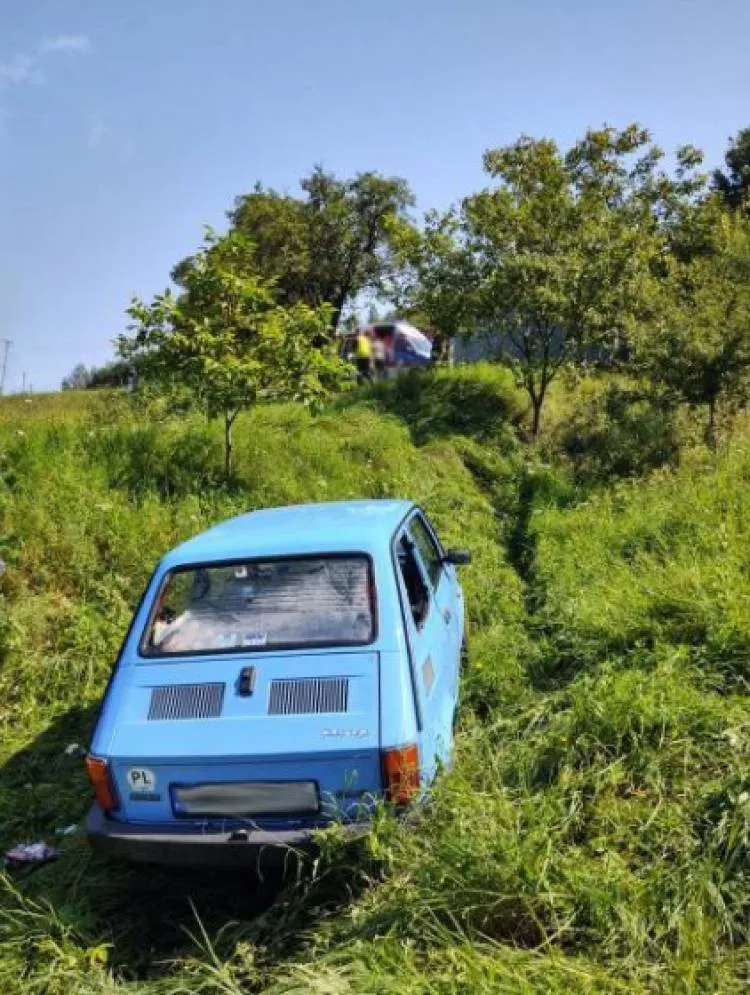 W Chomranicach Maluch wypadł z drogi