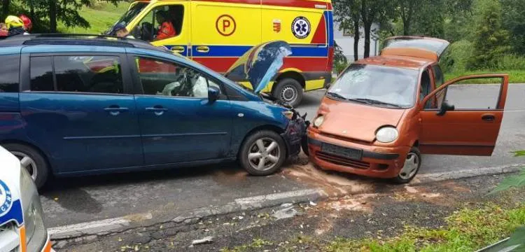 W Bereście zderzyły się dwa samochody osobowe