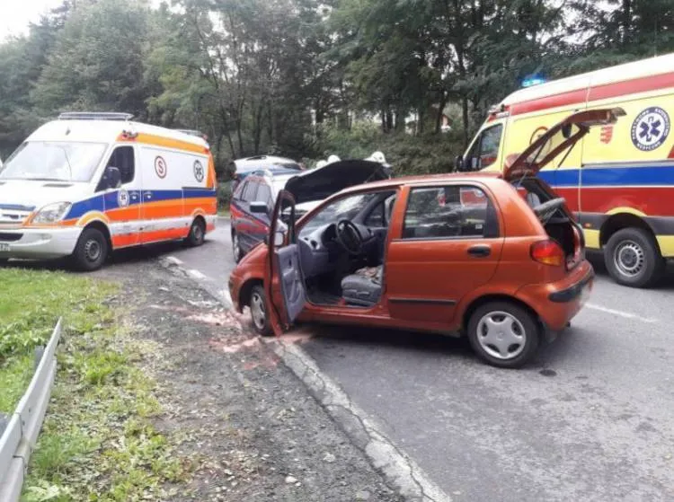 W Bereście zderzyły się dwa samochody osobowe